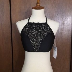 Black two piece bathing suit